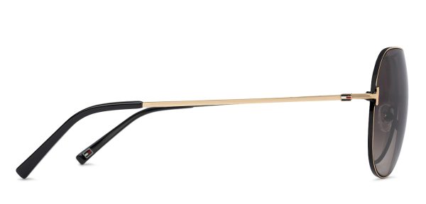 TOMMY HILFIGER TH2542 C1 - Metal full TOMMY HILFIGER Black Aviator - Image 3
