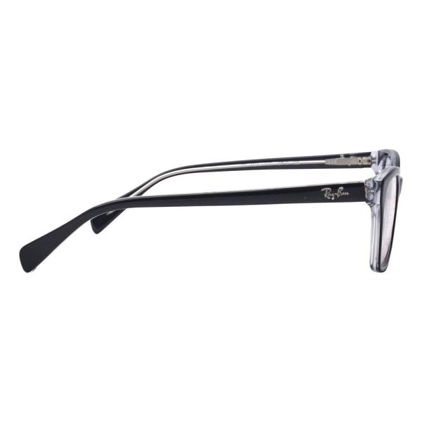 Ray-Ban RB1591 3529 - Kid Optical Frame Shiny black and transparent crystal - Image 3
