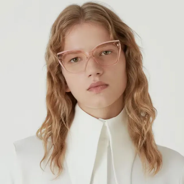 GIGISTUDIOS 6732/6 POPPY Women Optical Frame Translucent pink with solid pink lamination - Image 3