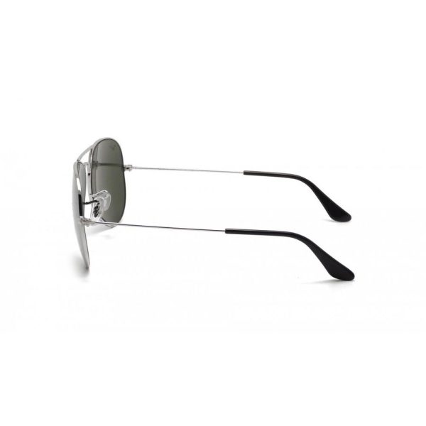 Ray-Ban RB3025 W3277 Aviator Unisex Sunglasses Silver - Image 3