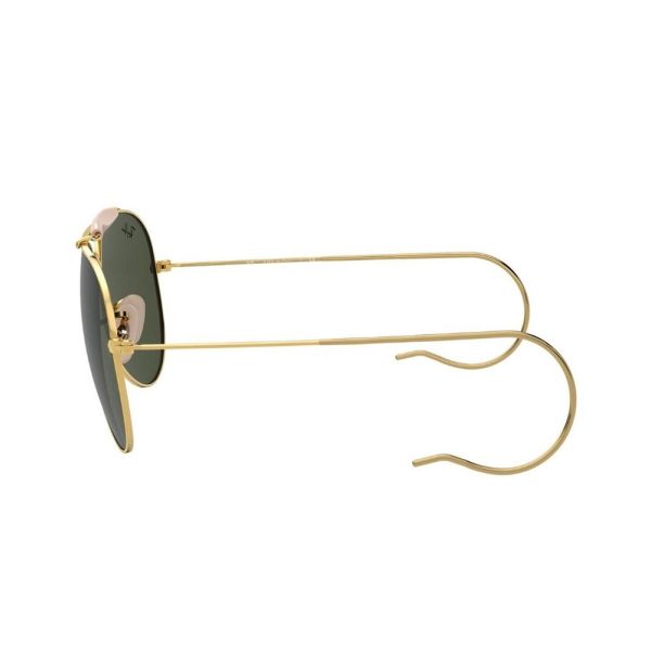 Ray-Ban RB3030 L0216 Unisex Sunglasses Polished Gold - Image 3