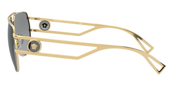 VERSACE VE 2225 1002/87 3N Unisex Sunglasses GOLD - Image 3