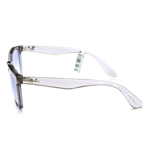 Ray-Ban RB4390I 6449/19 Unisex Sunglasses Transparent Grey - Image 3