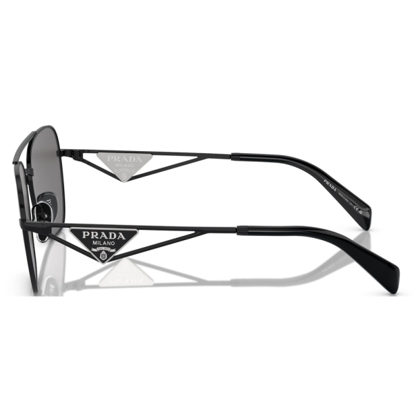 PRADA SPR A50 1AB-5Z1 Women Sunglasses Metal Black - Image 3