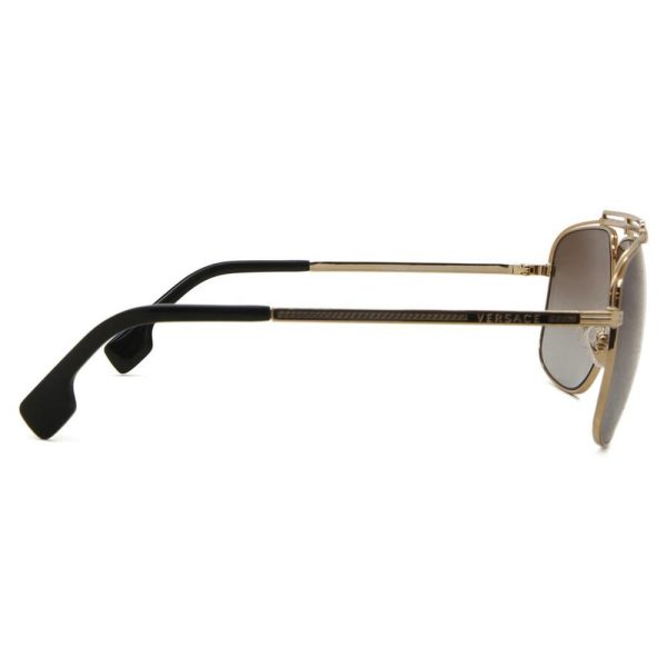 VERSACE VE 2242 1002/89 2N Aviator Men Sunglasses GOLD - Image 3