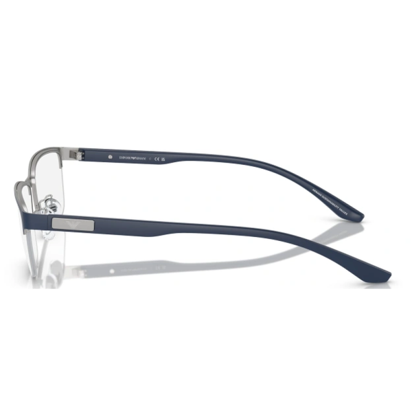 EMPORIO ARMANI EA 1147 3368 Men Optical Frame Matte Silver/Bluette - Image 3