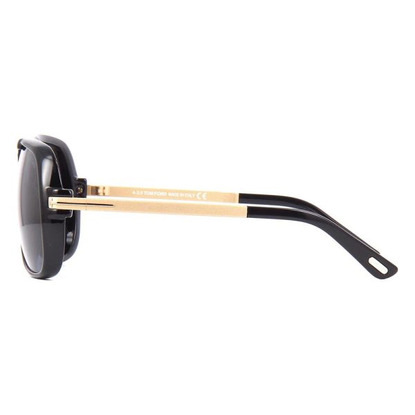 TOM FORD TF800 01A Unisex Sunglasses Shiny black - Image 3