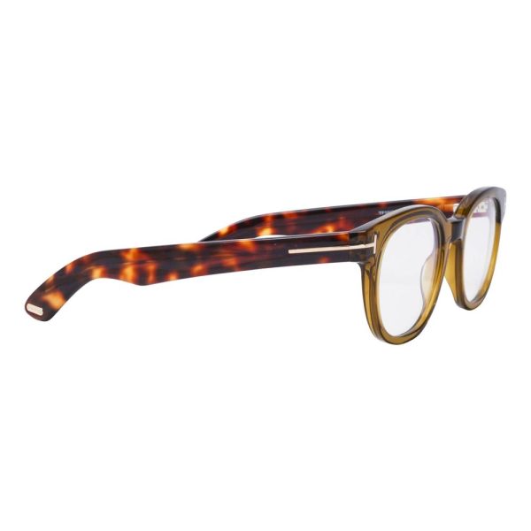 TOM FORD TF 5807-B 096 Unisex Optical Frame Transparent olive brown - Image 3