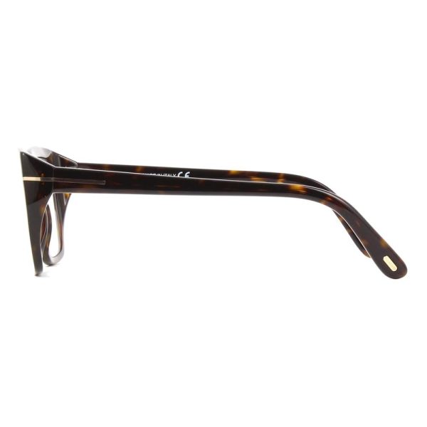 TOM FORD TF5846-B ECO 052 Women Optical Frame Shiny Dark Havana - Image 3