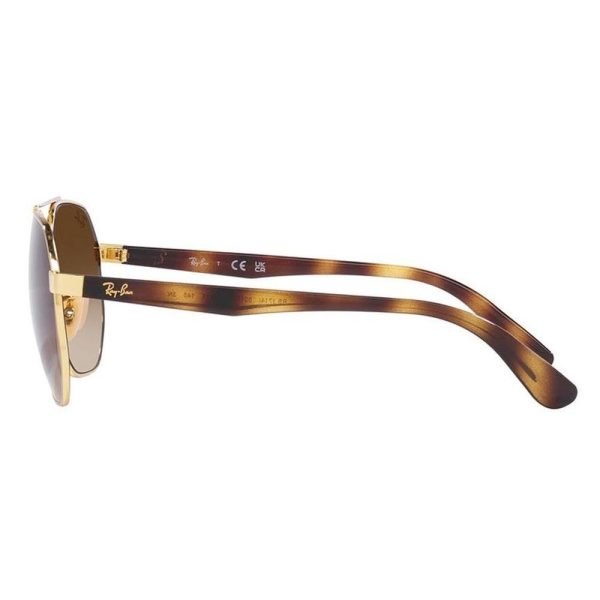 Ray-Ban RB3714I 001/13 Unisex Sunglasses GOLD - Image 3