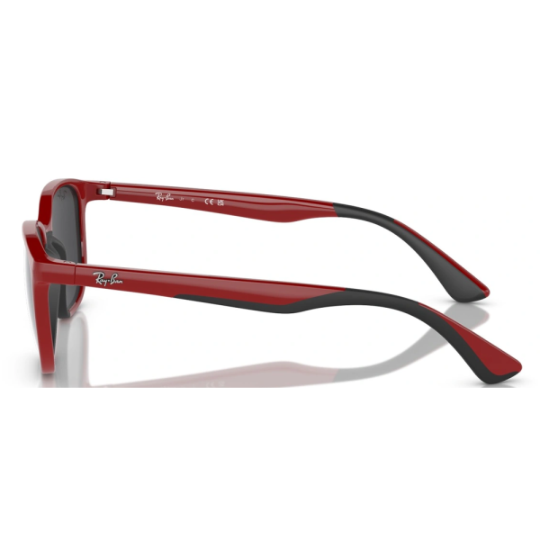 RAYBAN RJ 9078S 7150/6G Kids Sunglasses Red On Black - Image 3