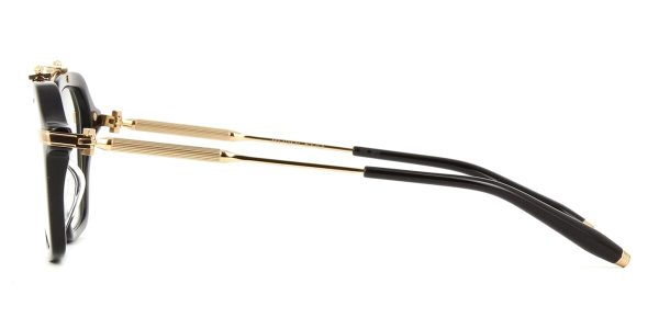 AKONI AKX-413A-51 Unisex Optical Frame Crystal Black and Gold - Image 3