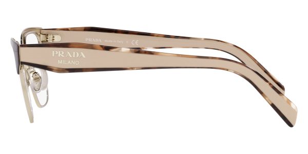 PRADA VPR 65Y KOF-1O1 Women Optical Frame Brown/Pale Gold - Image 3