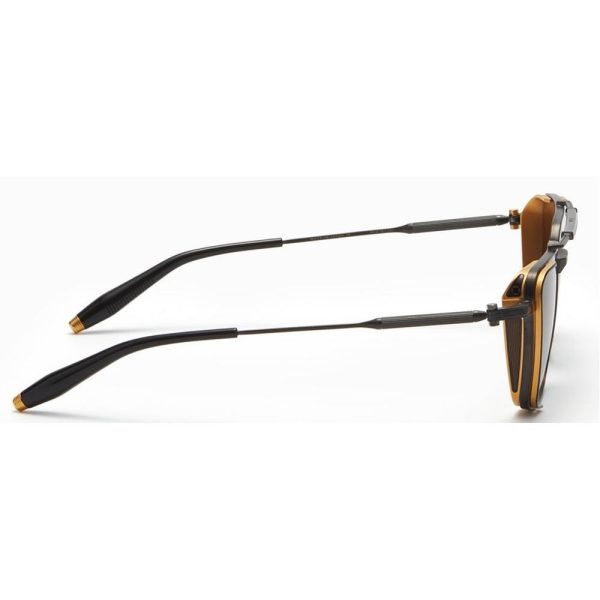 AKONI AKS-203E 58 Unisex Sunglasses Matte Black Gold - Image 3