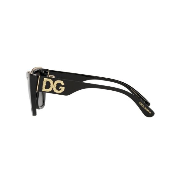 DOLCE&GABBANA DG 6144 501/8G Women Sunglasses BLACK - Image 3