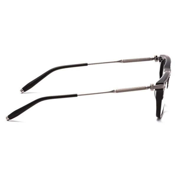 AKONI AKX-400D 48 Men Optical Frame Matte Black with Antique Silver - Image 3
