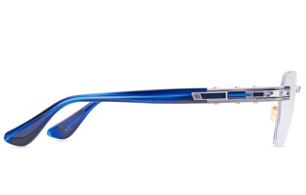 DITA DTX154-A-02 Women Optical Frame Antique Silver Blue Swirl - Image 3