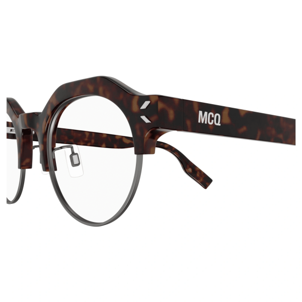 ALEXANDER MCQUEEN MQ0372O 002 - METAL SHEET ALEXANDER MCQUEEN Brown Round - Image 3
