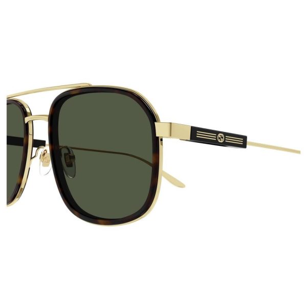 GUCCI GG1310S 002 Men Sunglass GOLD - BROWN - Image 3