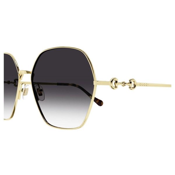 GUCCI GG1335S 001 Women Sunglass GOLD - Image 3