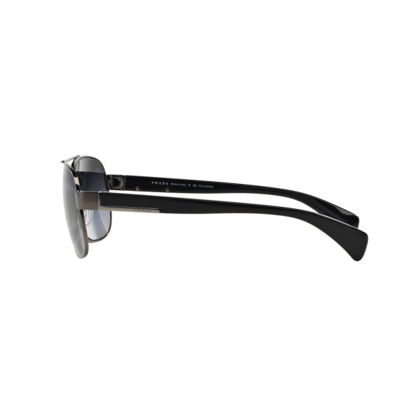 PRADA SPR 52P 5AV-5W1 Unisex Sunglasses Gunmetal / Black - Image 3
