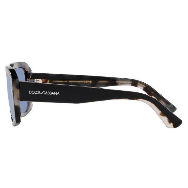 DOLCE&GABBANA DG 4430 3403/1U Men Sunglass Black On Grey Havana - Image 3