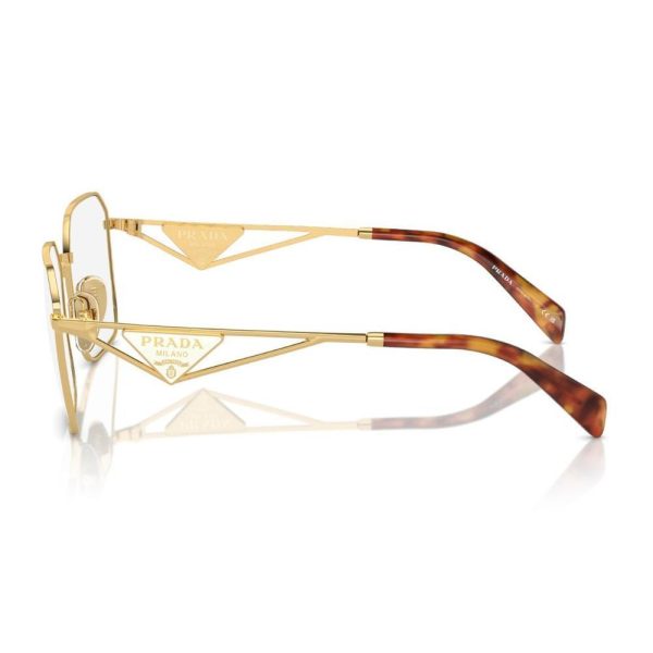 Prada VPR A51 5AK-1O1 Women Optical Gold - Image 3