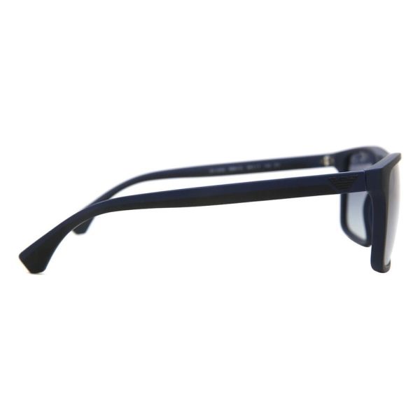 EMPORIO ARMANI EA 4033 564/4L Men Sunglass Black Rubber Blue - Image 3