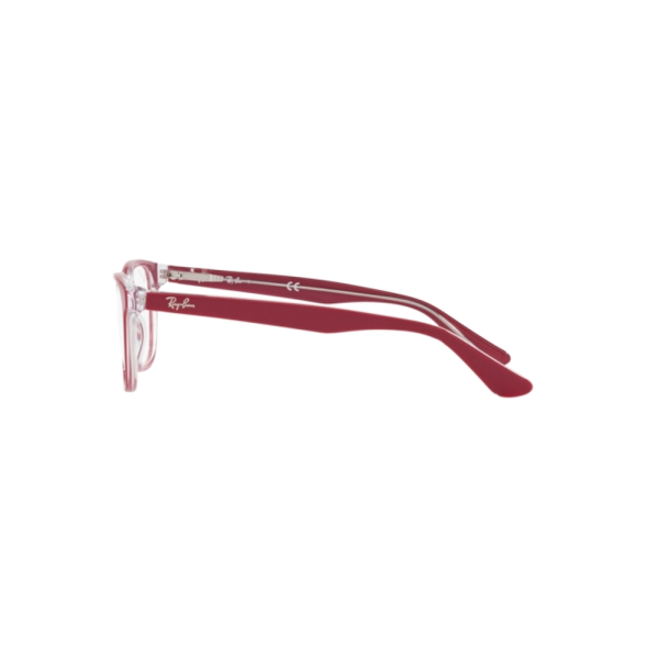 Ray-Ban RB 1592 3852 Kid Optical Frame Polished Red On Transparent - Image 3