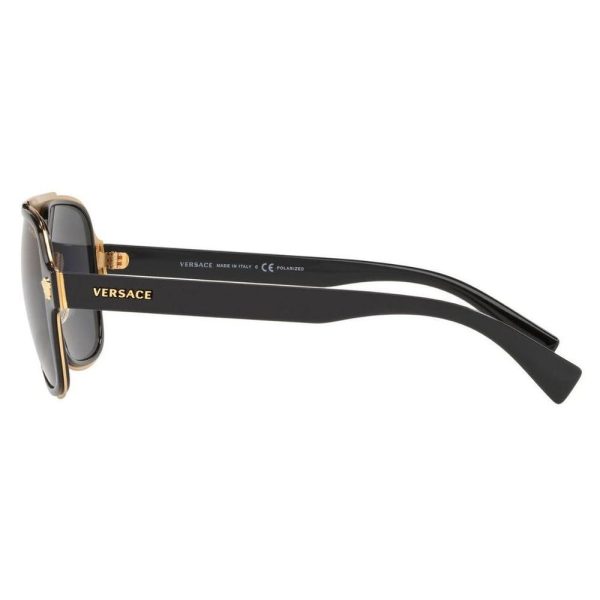 VERSACE VE 2199 1002/81 Unisex Sunglass Black - Image 3