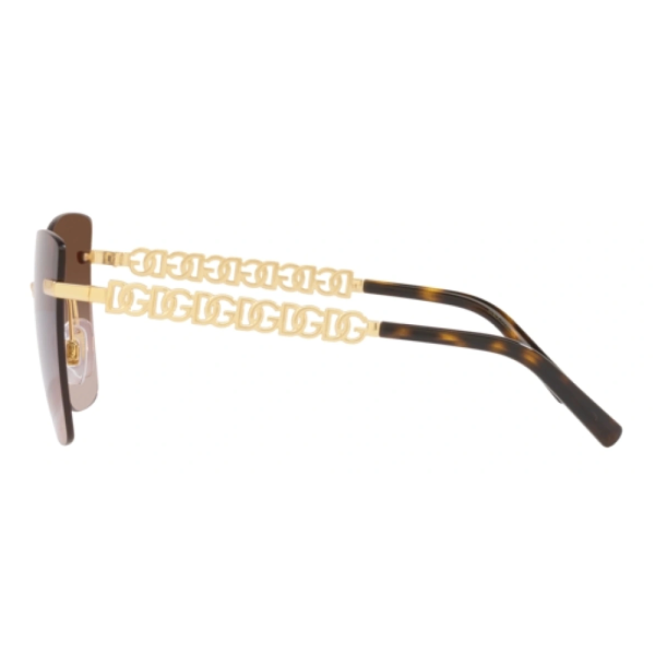 DOLCE&GABBANA DG 2289 02/13 WOMAN Sunglasses GOLD - Image 3