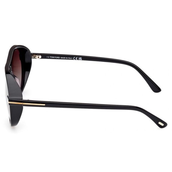 TOM FORD TF 1023 01B Men Sunglass SHINY BLACK - Image 3