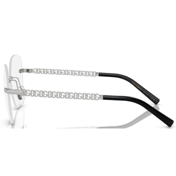 DOLCE&GABBANA DG1352 05 Women Optical Frame Silver - Image 3