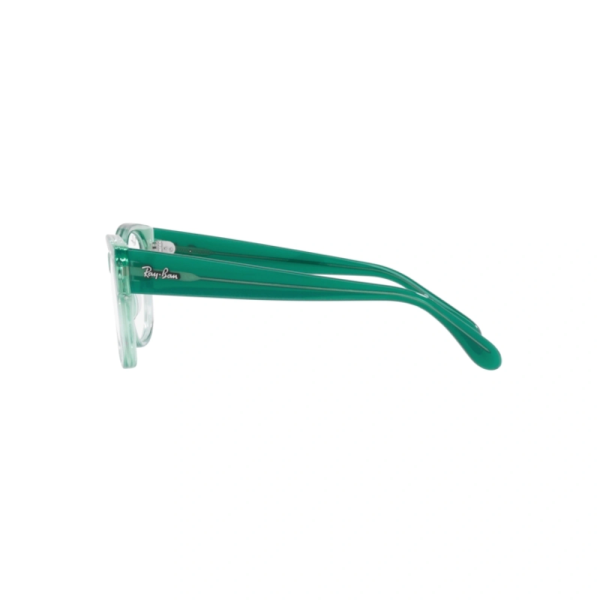 Ray-Ban RB7210 8202 Unisex Optical Frame Polished Transparent Green - Image 3