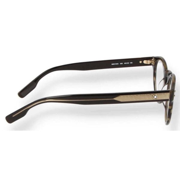 MONT BLANC MB0123O 002 Unisex Optical Frame Havana - Image 3