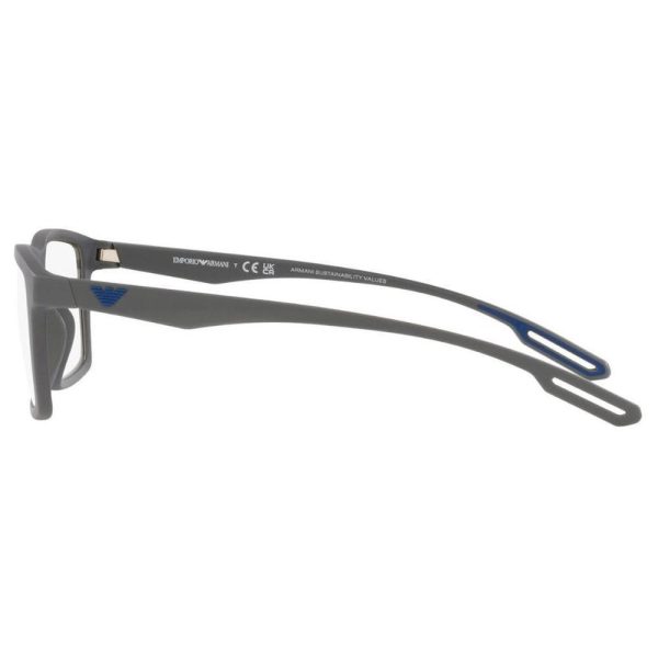 EMPORIO ARMANI EA 4189U 5060/1W Men Clip On Sunglass Grey & Blue - Image 3