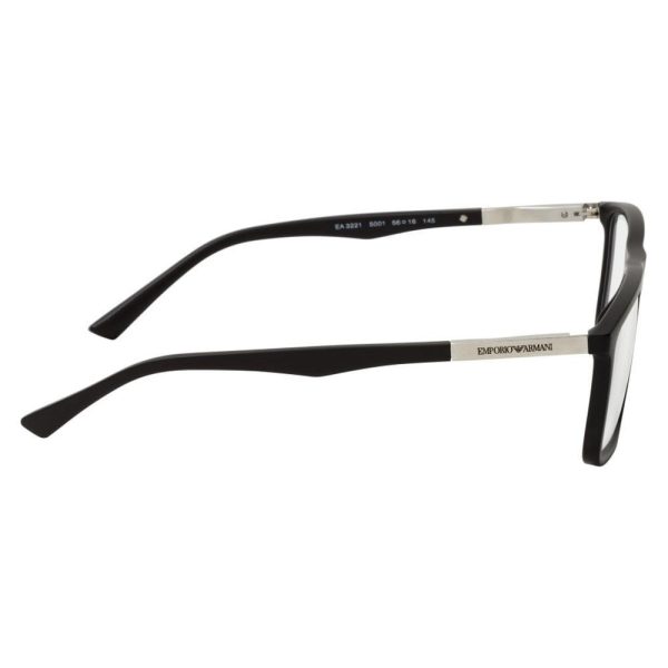EMPORIO ARMANI EA 3221 5001 Men Optical Frame Matte Black - Image 3