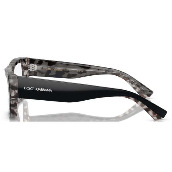DOLCE&GABBANA DG 3379 3403 Men Optical Black On Grey Havana - Image 3