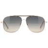 TOM FORD TF669 28B 60 Men Sunglass Pale Gold