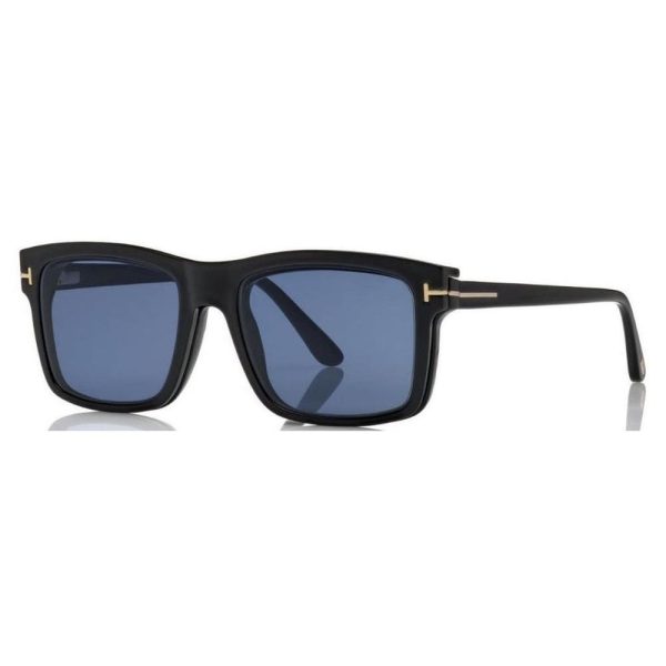 TOM FORD TF 5682B 001 54 Unisex Clip on Sunglass Black - Image 2