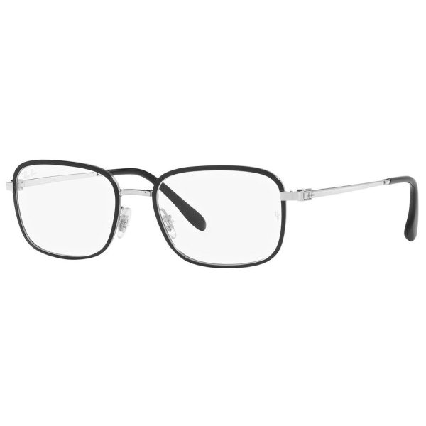RAYBAN RB 6495 2861 Men Optical Frame Black and Silver - Image 2