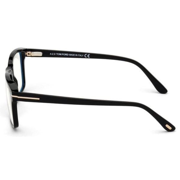 TOM FORD TF 5682B 001 54 Unisex Clip on Sunglass Black - Image 3