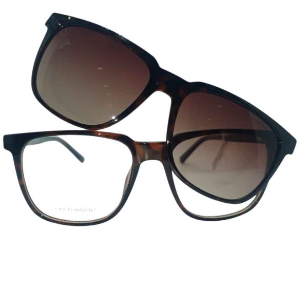 TOMMY HILFIGER TH 1089 C2 Men Optical with Clip-On Sunglass Havana Brown