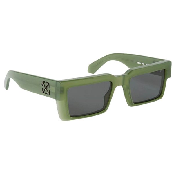OFF-WHITE OERI 114 5707 Unisex Sunglass Green - Image 2