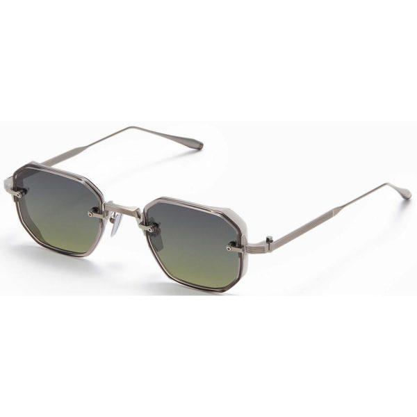 AKONI AKS 307C 47 Unisex Sunglass SILVER - Image 2