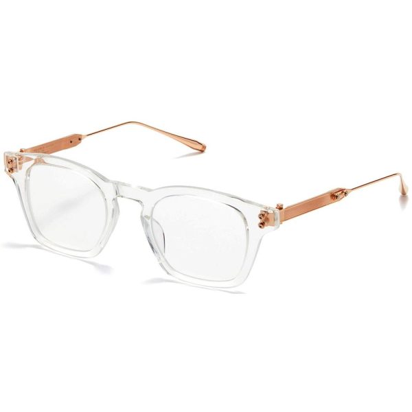 AKONI AKX-418B 48 Unisex Optical Glasses White- Gold - Image 2