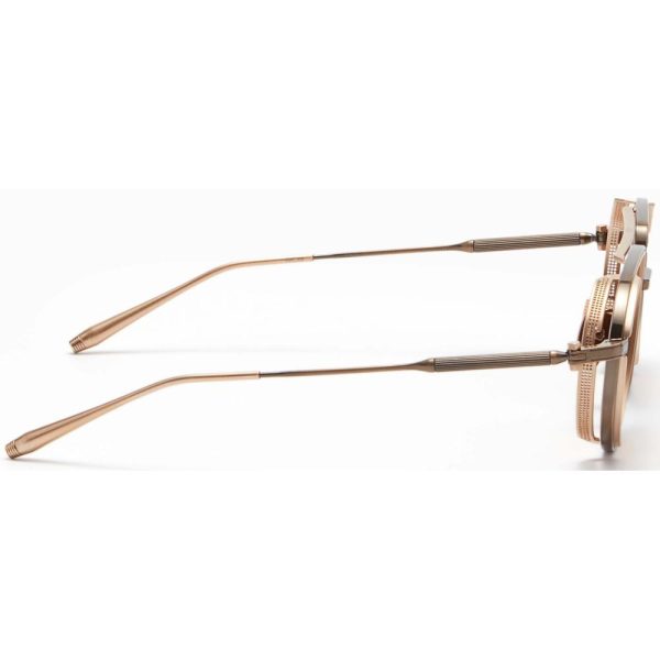 AKONI AKS 511B 54 Unisex Sunglass GOLD - Image 3