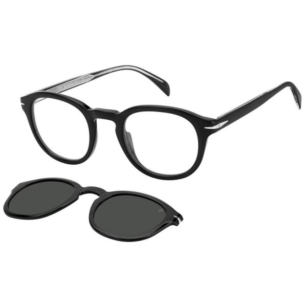 DAVID BECKHAM DB 1080/CS 80799 Men Optical with Clip-On Sunglass Black - Image 2