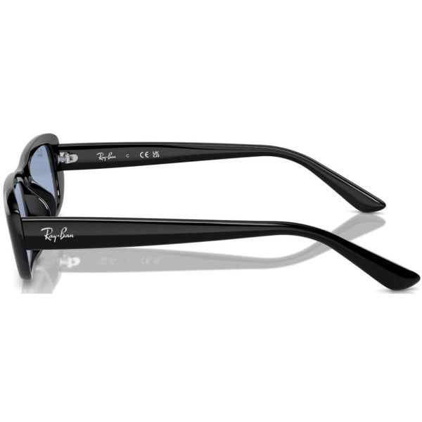 RAYBAN RB 4436D 6677/72 Unisex Sunglass Black - Image 3