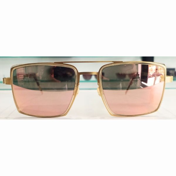 LINDBERG LB093/10C5C 8418 Unisex Sunglasses Gold